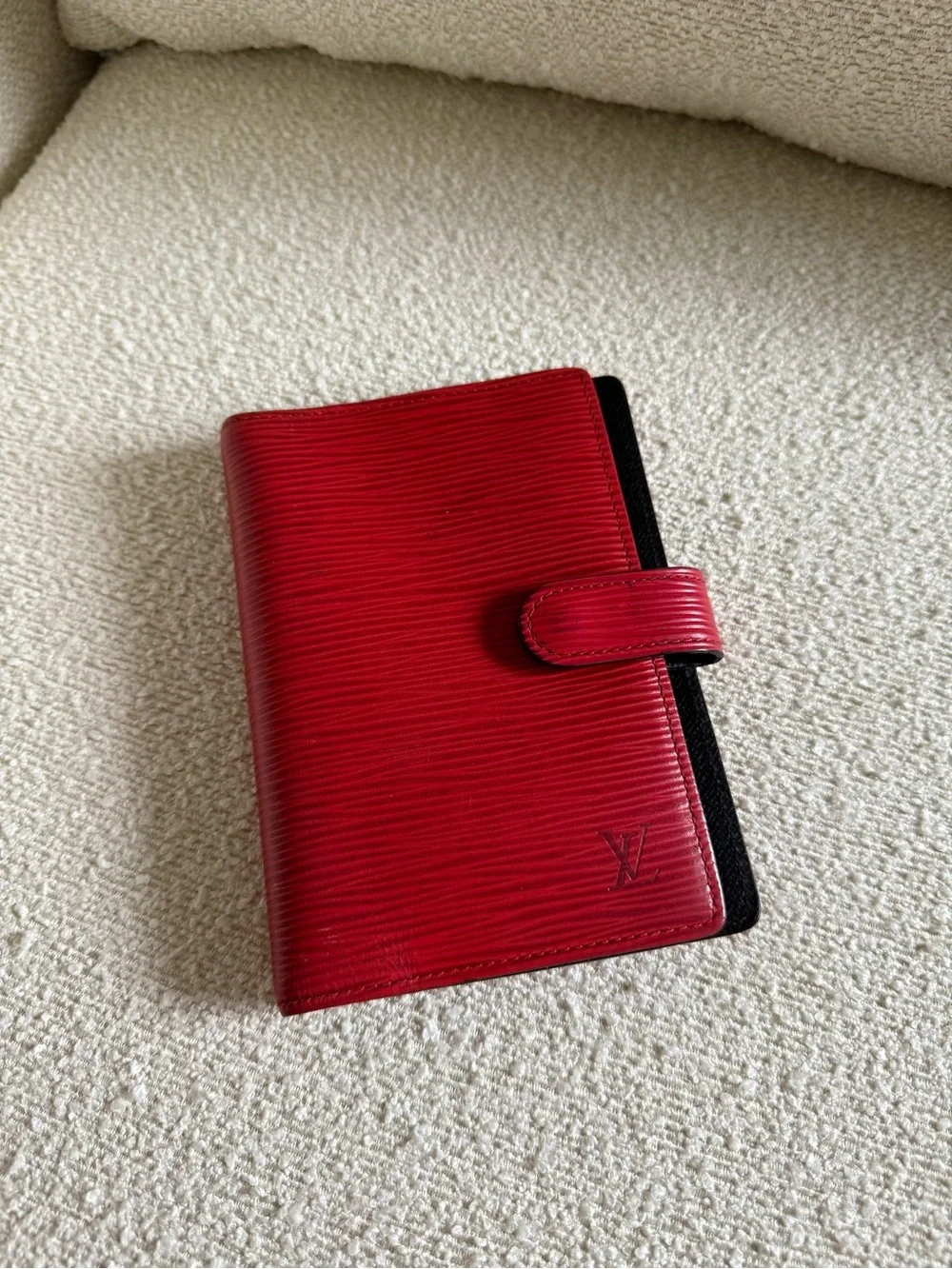 Louis Vuitton Red Agenda Wallet